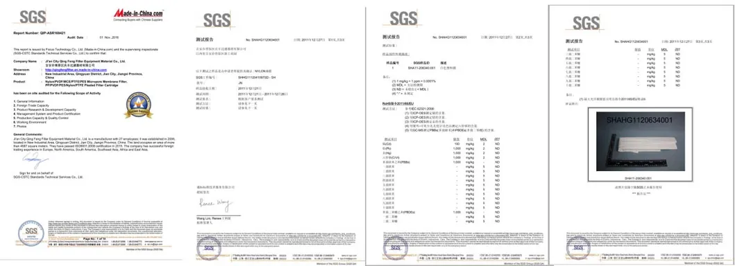 Hot Sell SGS Сертифицированный PP Пятный картридж с раздутым фильтром