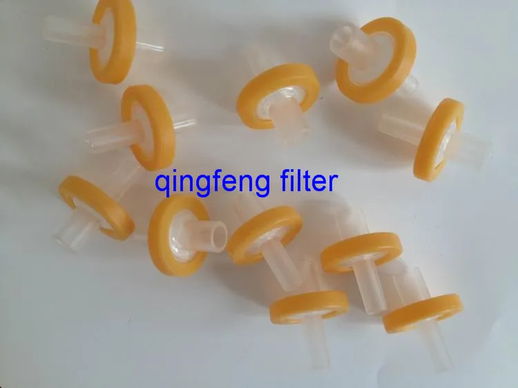 0,22 ~ 0,65 MICRON 13 mm Filtre de seringue PTFE hydrophobe pour HPLC 